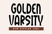 Golden Varsity, a Script Font by InermediaSTUDIO (Thumbnail 1 of 8)