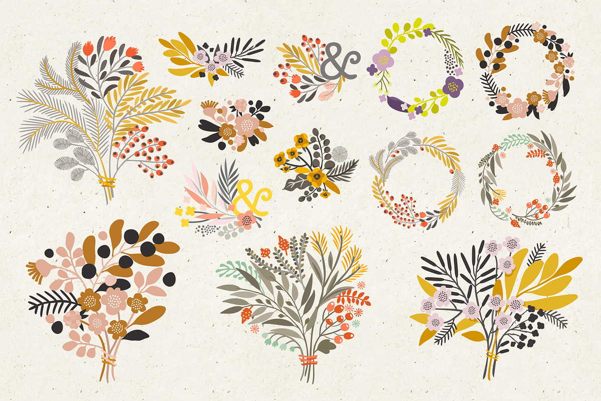 Vector Florals, a Background Graphic by Irtsya (Photo 10 of 12)