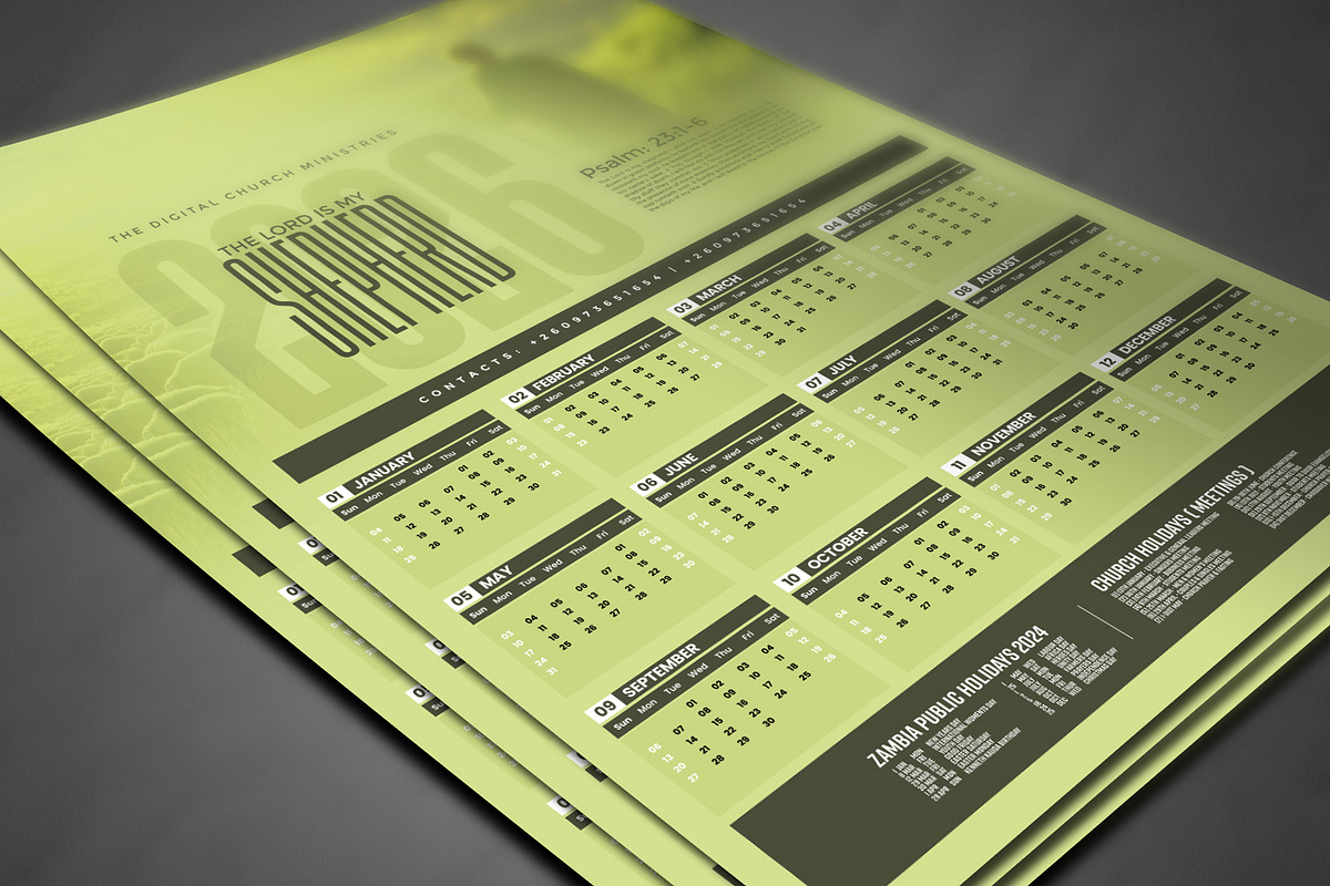 2026 Church Calendar Template Bundle, a Flyer Template by church flyer templates (Photo 3 of 9)