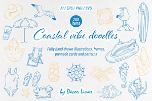Coastal Vibe Doodles