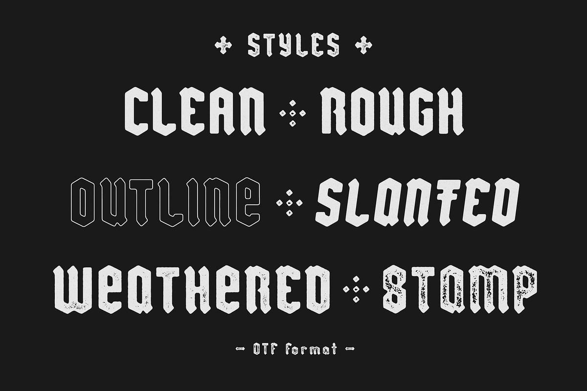 Pariah - Minimal Heavy Blackletter preview 4