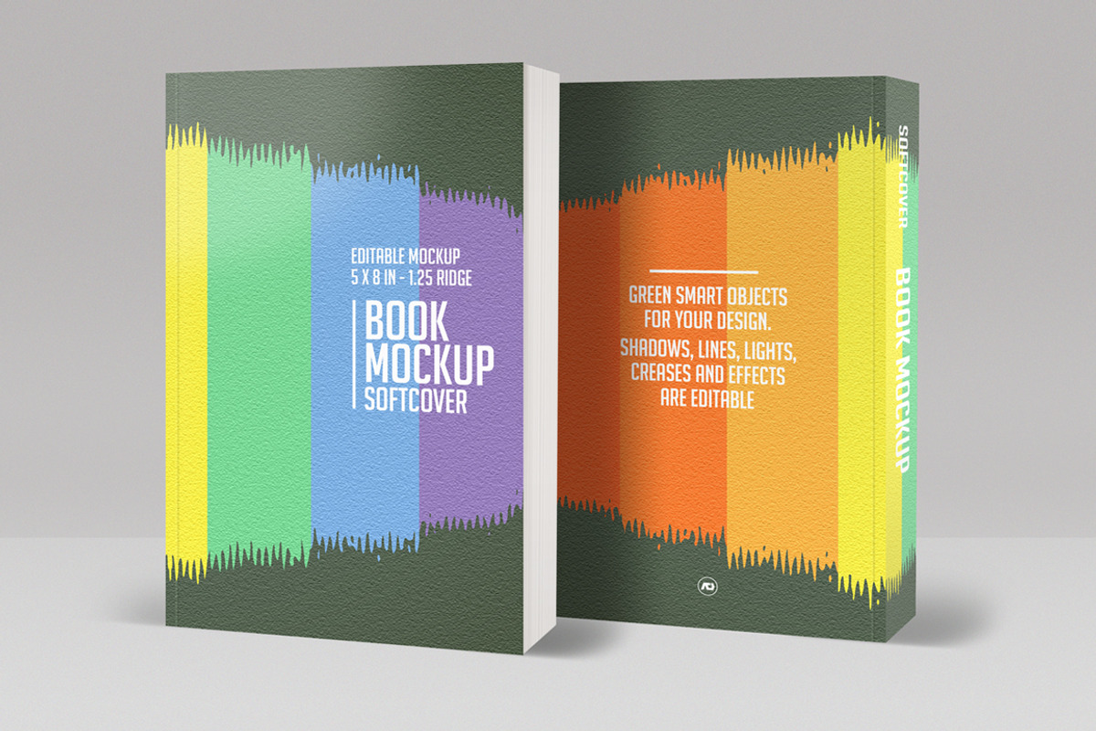 Book Mockup Softcover, a Print Template by ArtefShop (Photo 1 of 6)
