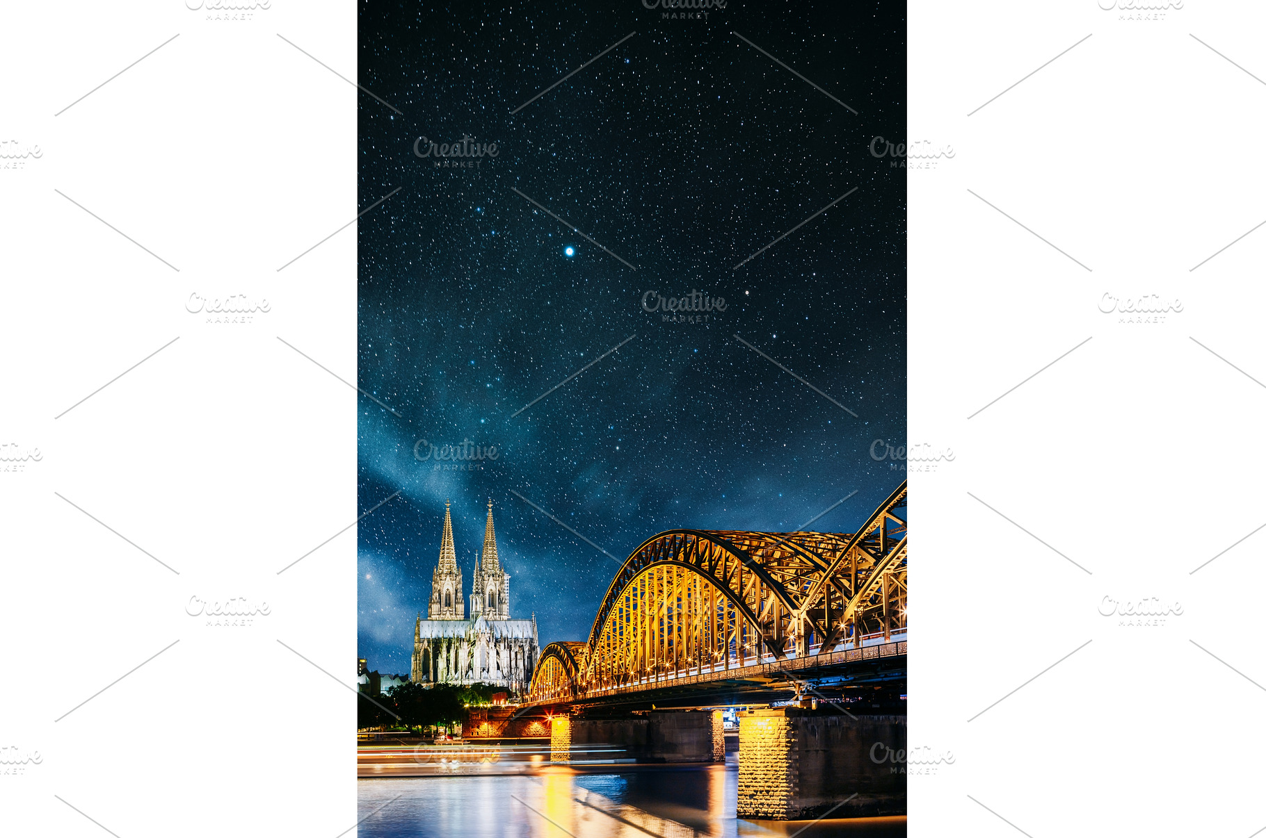 Night View Of Cologne Cathedral And, an Architecture Photo by Our Amazing World