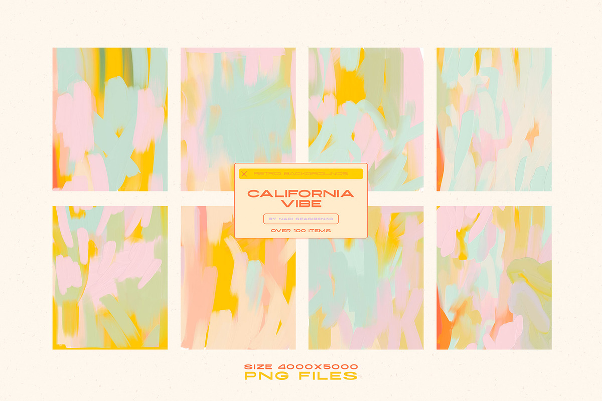 California - Acrylic Retro Textures, a Wallpaper Graphic by nadispasibenko (Photo 8 of 22)