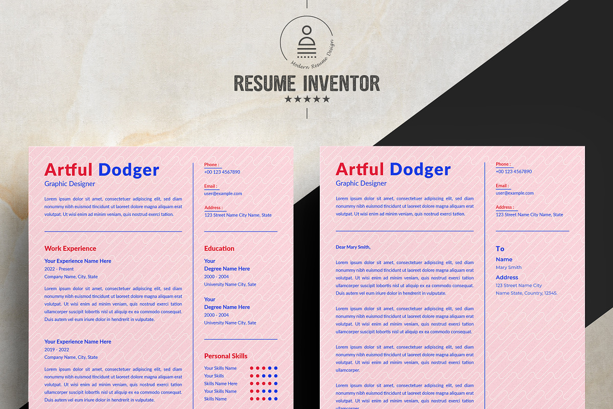 Professional Resume Template Layout preview 2