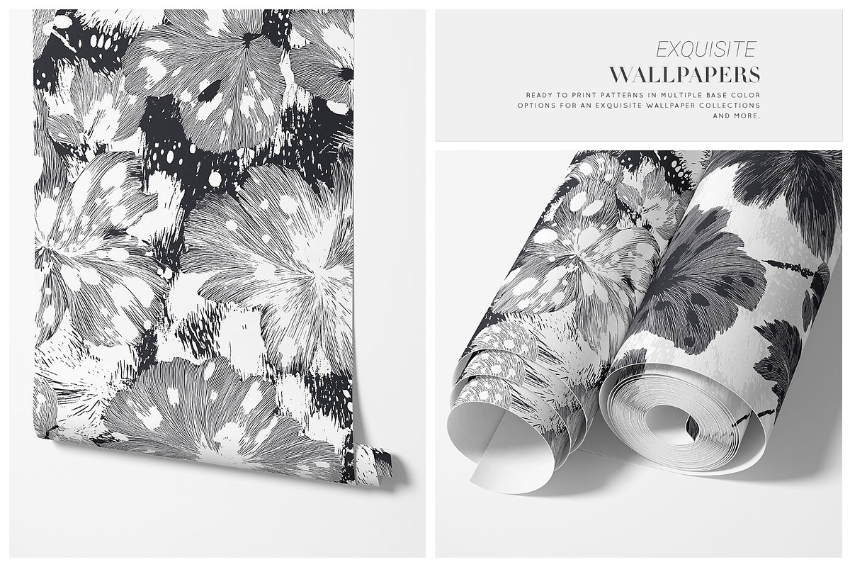 Mono Chic Abstract Floral Pattern, a Pattern Graphic by TSTUDIO (Photo 10 of 14)