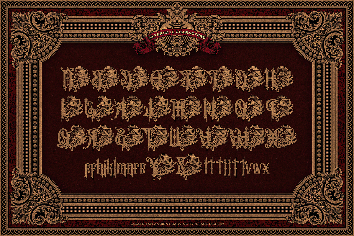 Kasatriyan Ancient Typeface, a Serif Font by Sitintahitam (Photo 12 of 24)