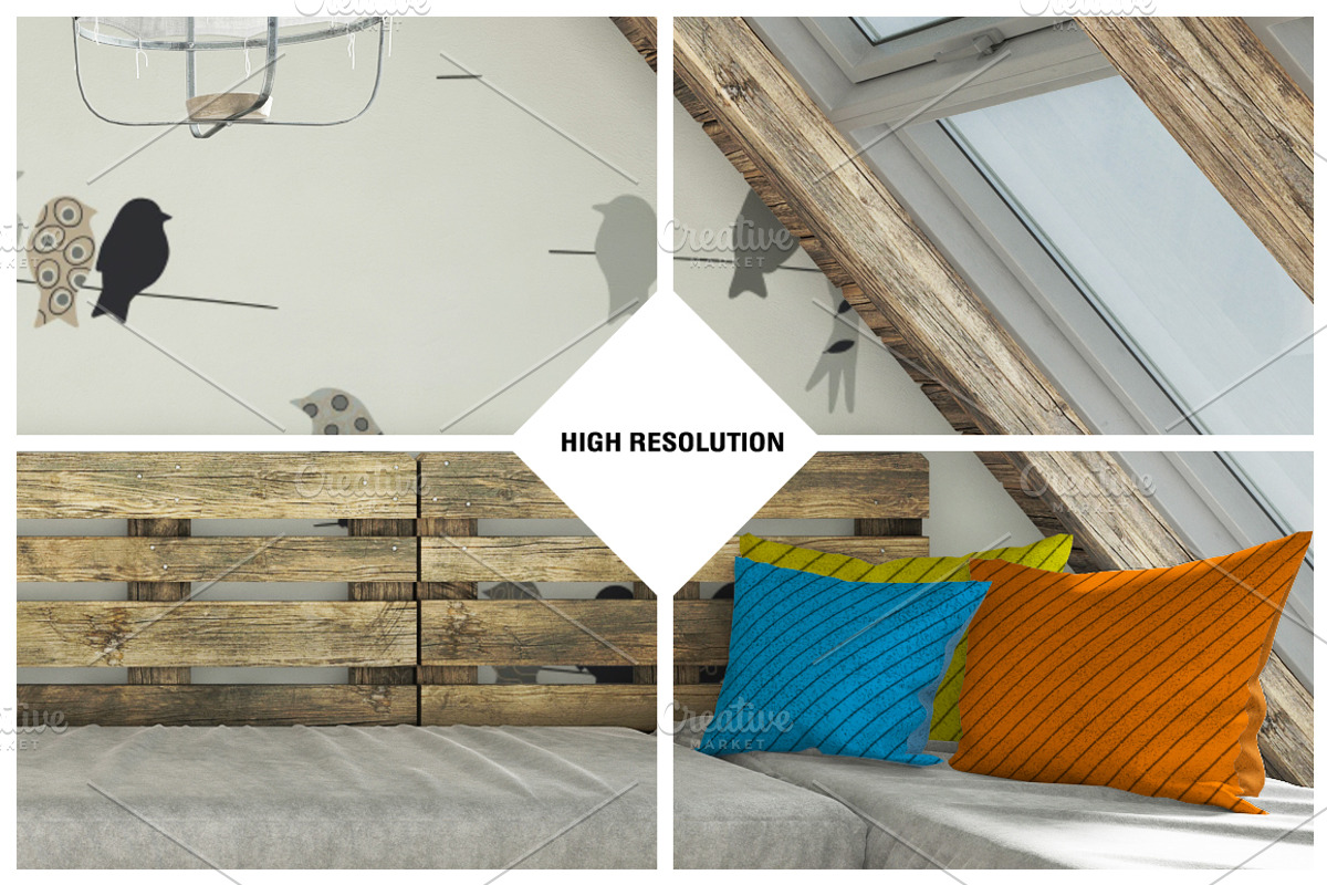 Interior Wall Mock-up, a Household Mockup by IsometricWorld (Photo 7 of 8)