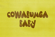 Cowabunga | | Hand Drawn Surf Font, a Handwritten Font by Madeline ODonoghue Design (Thumbnail 2 of 4)