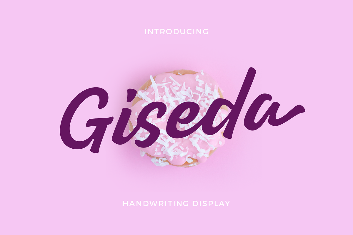 Giseda - Handwriting Display, a Script Font by Aantebas (Photo 1 of 5)