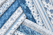 Blue tropical summer beach patterns, a Pattern Graphic by Tani Kuzminka (Thumbnail 15 of 22)