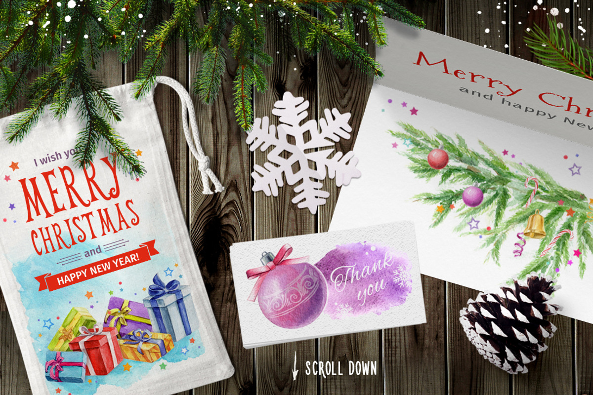 Christmas Illustrations Pack, a Decorative Illustration by LeiaSW (Photo 2 of 7)