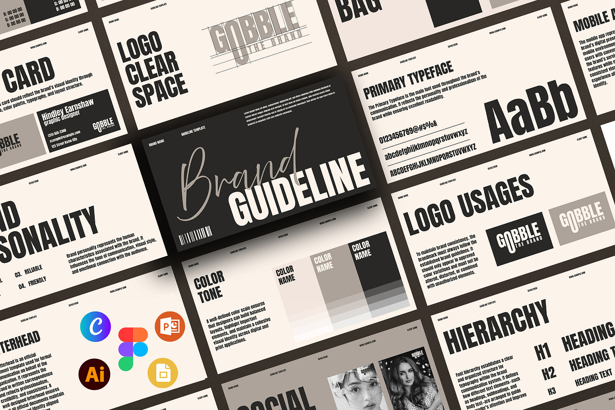 Gobble | Bundle Brand Guidelines, a Presentation Template by Artisan Vibes (Photo 1 of 9)