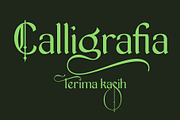 Calligrafia, a Blackletter Font by Teweka (Thumbnail 10 of 10)