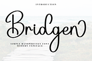 Bridgen, a Handwritten Font by InermediaSTUDIO (Thumbnail 1 of 7)