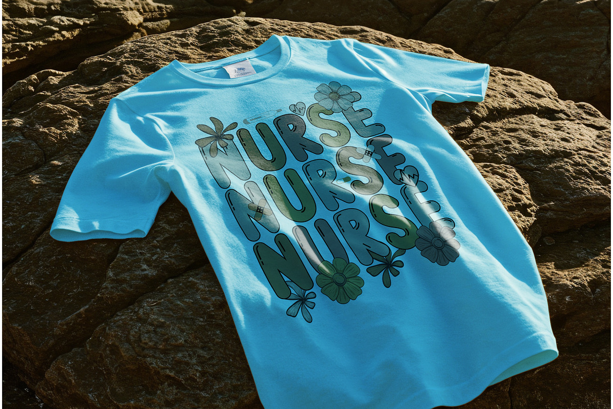 Nurse Typography Shirt PNG, a Graphic by Vector Portal (Photo 3 of 5)