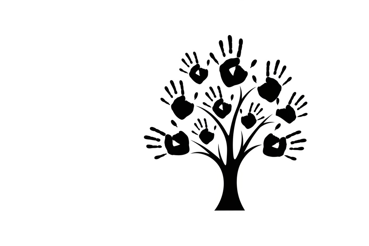 family handprint tree silhouette, an Illustration by Amazin_art (Photo 21 of 29)