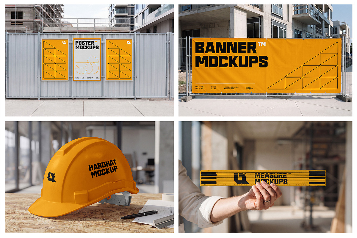 Construction Mockups, an Advertising Mockup by Mr.Mockup™ (Photo 8 of 16)