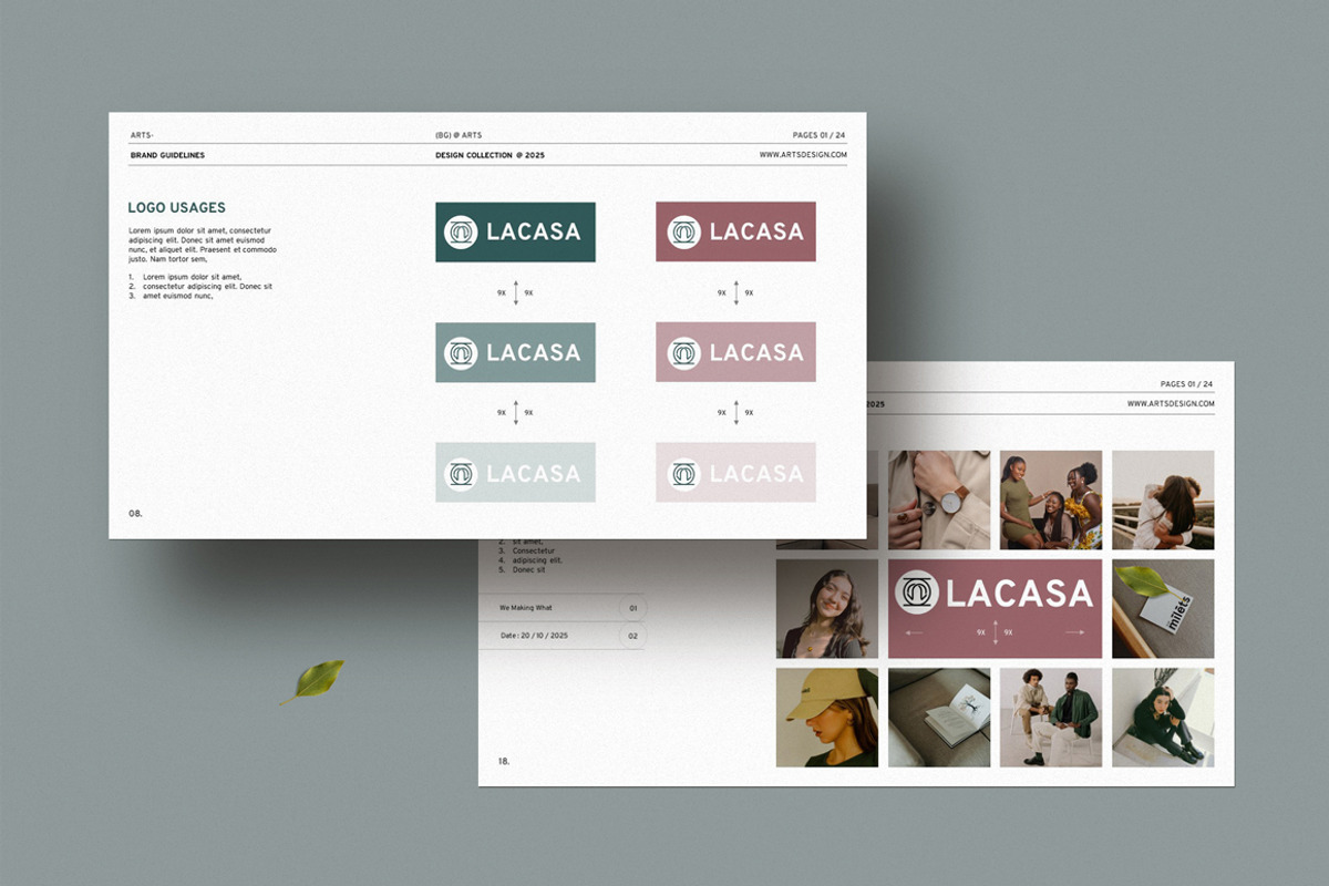 Brand Guidelines Presentation, a Presentation Template by Dream-Lab (Photo 7 of 11)