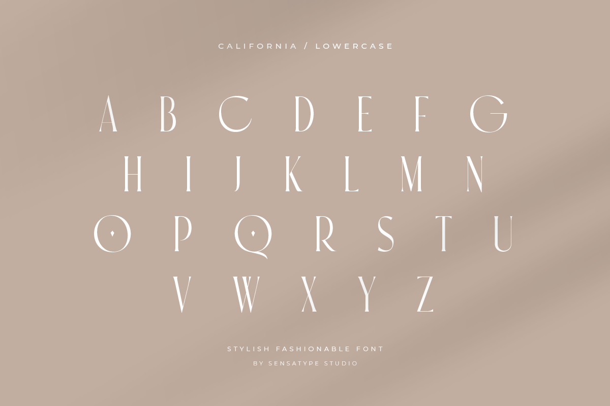 California - Stylish Fashion Font, a Serif Font by Sensatype (Photo 14 of 15)