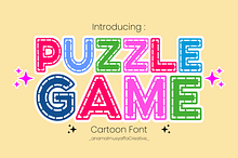 Puzzle Game - Game Font Types