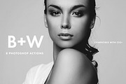 B+W - 8 PS Actions, an Action Add-On by MelanthaGraphics (Thumbnail 1 of 5)