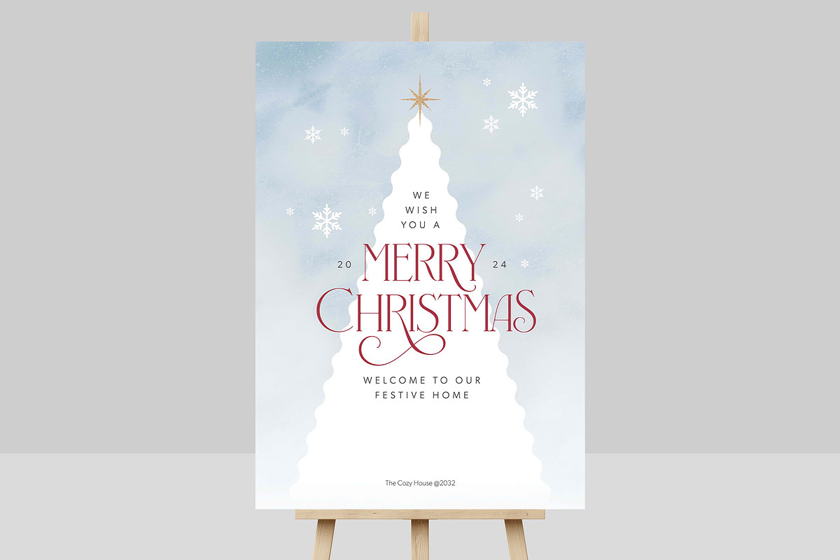 Christmas Winter Wonderland Template, a Poster Template by BrandPacks (Photo 3 of 8)