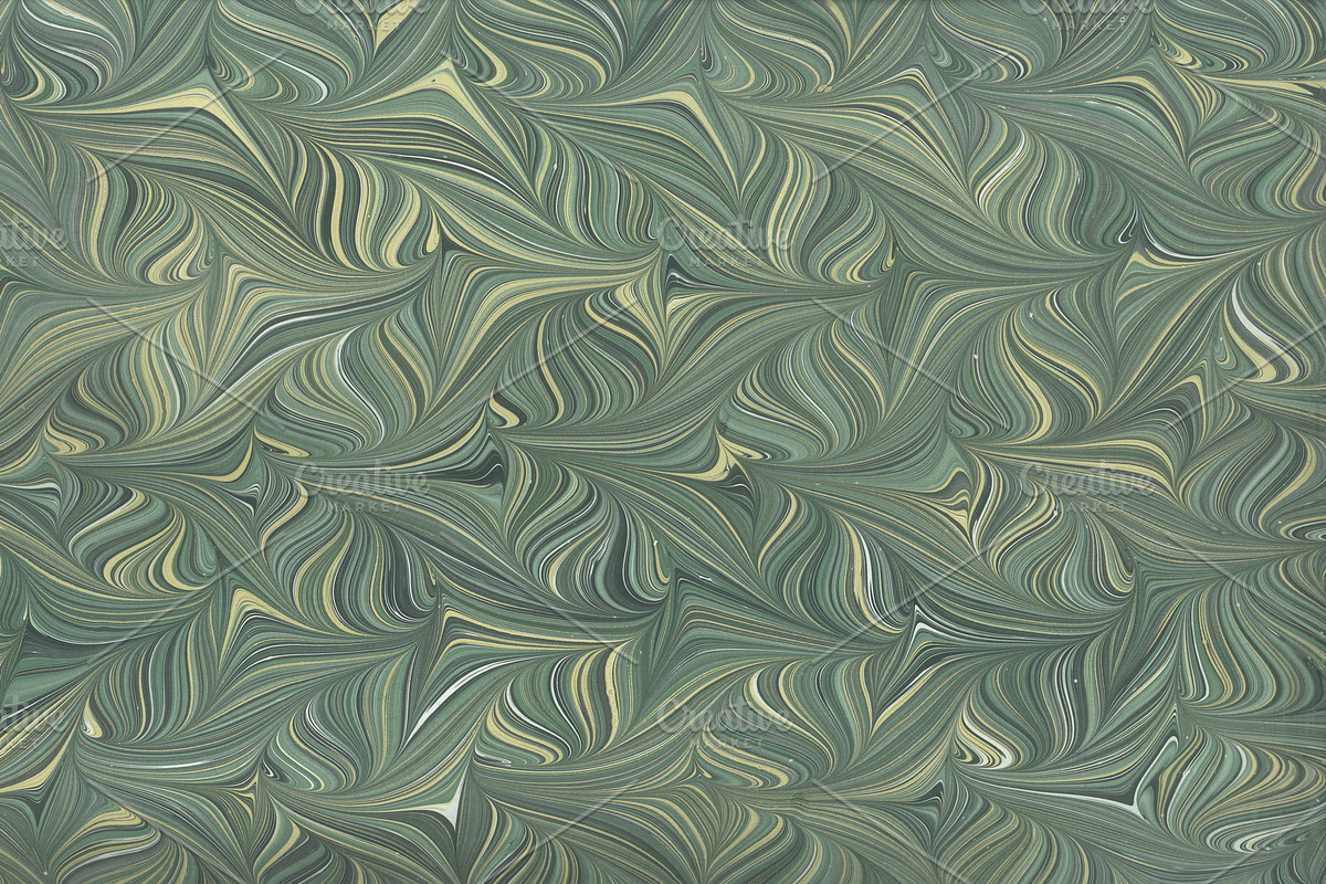 4 Hand Marbled Papers Vintage, a Texture Graphic by Marblingdom (Photo 5 of 5)