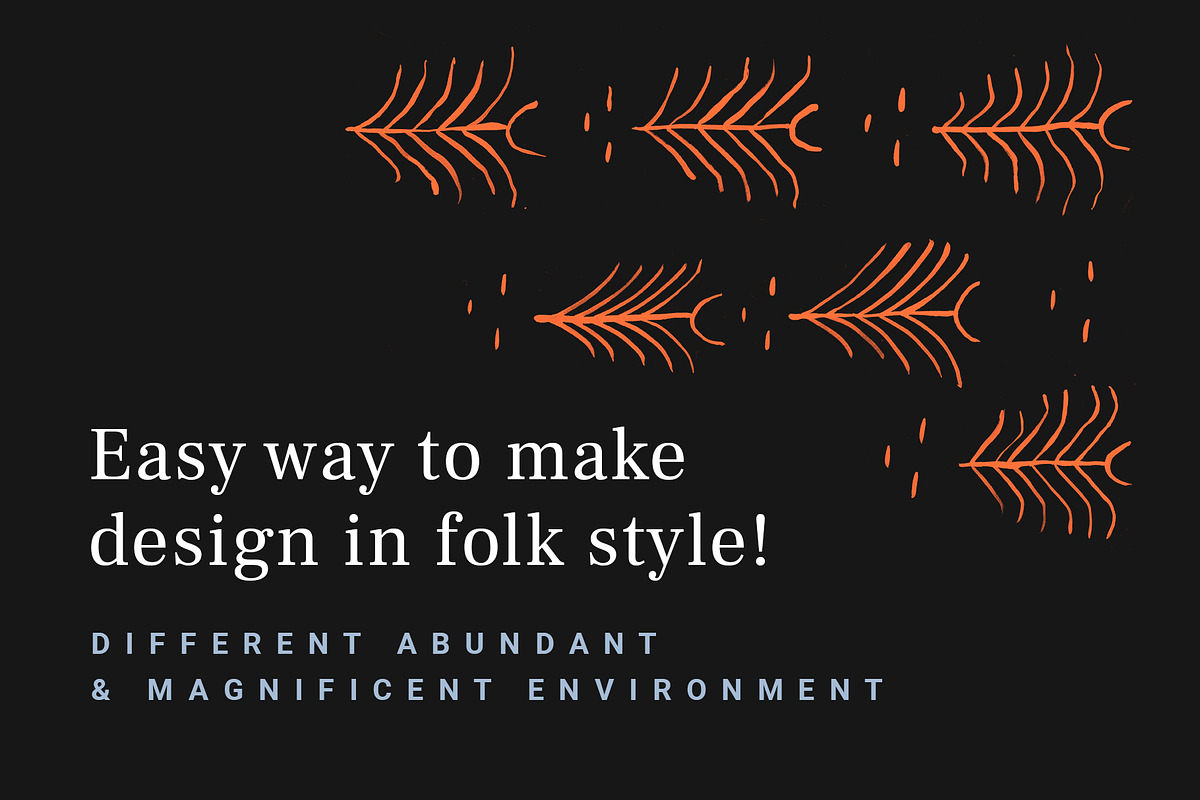 Folklore patterns & graphic resource, a Texture Graphic by Folkheart (Photo 2 of 5)