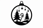 Christmas Laser Cut Ornament Bundle, a Graphic by musafir_fashion (Thumbnail 3 of 16)