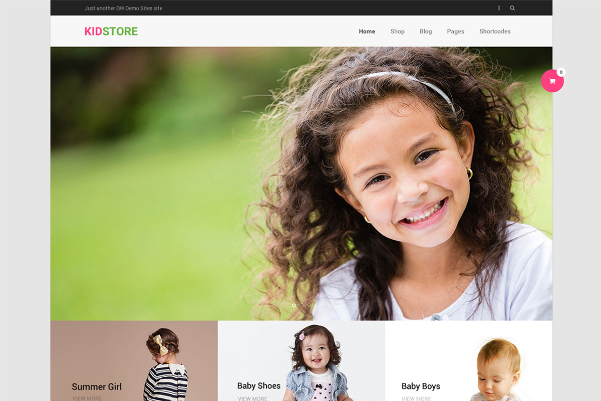 DW KidStore - WP eCommerce Theme, a WordPress Template by DesignWall (Photo 1 of 6)