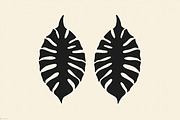 Leaf Earring Silhouette Bundle, an Object Graphic by jahid234 (Thumbnail 2 of 13)