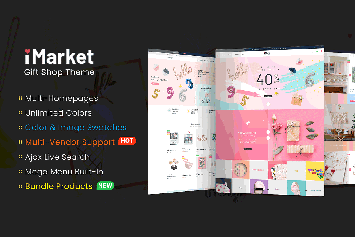 iMarket - Gift Shop WordPress Theme, a WordPress Template by WPThemeGo