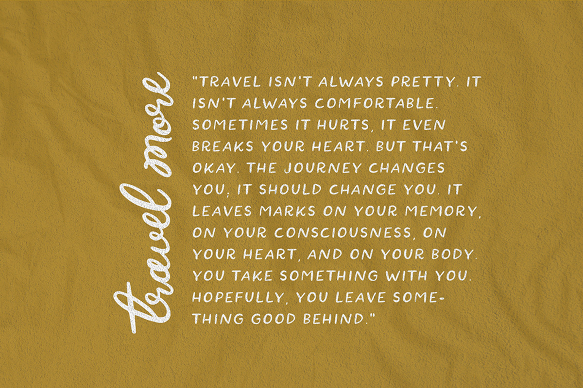 Handmade Font Duo Script Sans Serif, a Script Font by Creator Goodies (Photo 13 of 13)