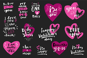 Love Quotes Calligraphy Set