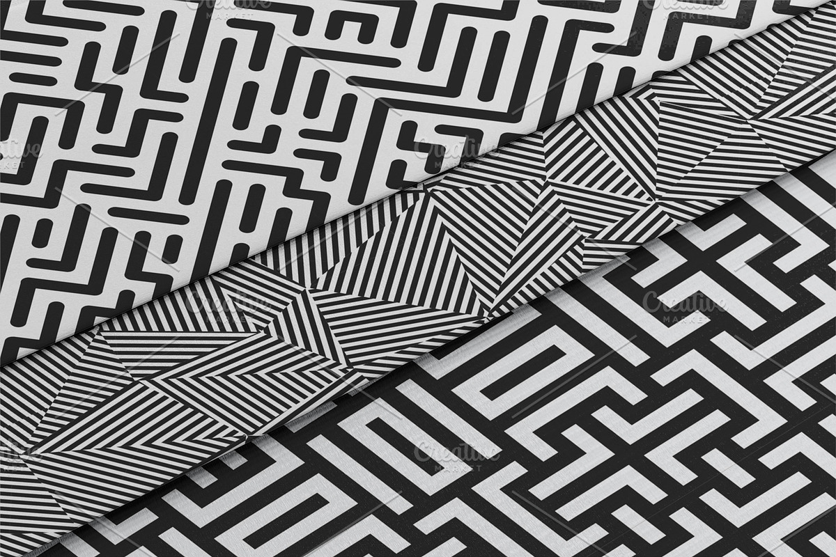 Seamless striped geometric patterns, a Pattern Graphic by ExpressShop (Photo 5 of 9)