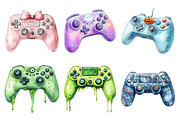 Halloween Gaming Controllers Clipart, an Illustration by Daily.Designs (Thumbnail 2 of 5)