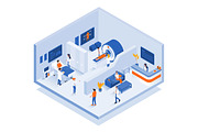 Flat design isometric illustrations, an Education Illustration by Creative Graphics (Thumbnail 10 of 15)
