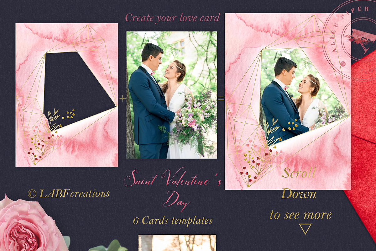 Saint Valentine's Day watercolor kit, a Texture Illustration by LABFcreations (Photo 11 of 13)