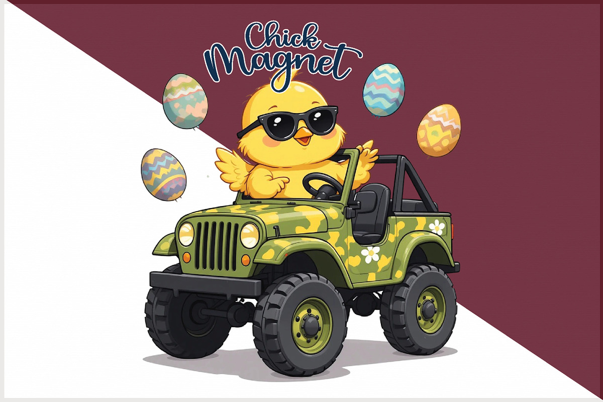 Chick Magnet PNG ,Cute Easter PNG, an Illustration by Sublimation Artist (Photo 3 of 6)
