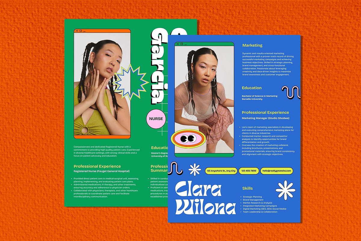 Clara - Resume Template Pack, a Resume Template by Invisual Studio (Photo 6 of 7)
