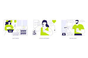 Nutrition supplements isolated, a Person Illustration by Visual Generation