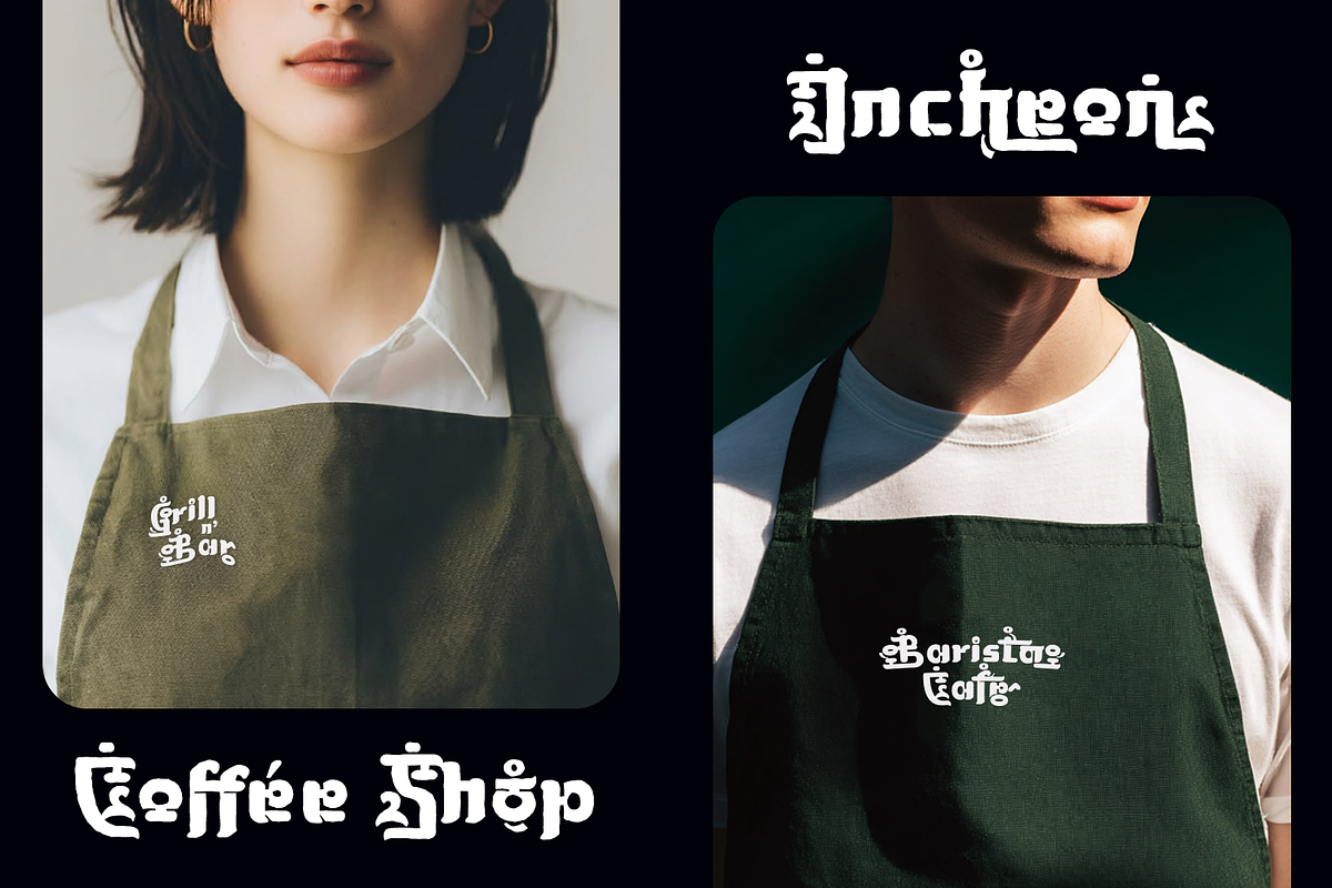 Ohseong - Korean Font, a Blackletter Font by TypeClassHeroes (Photo 7 of 10)