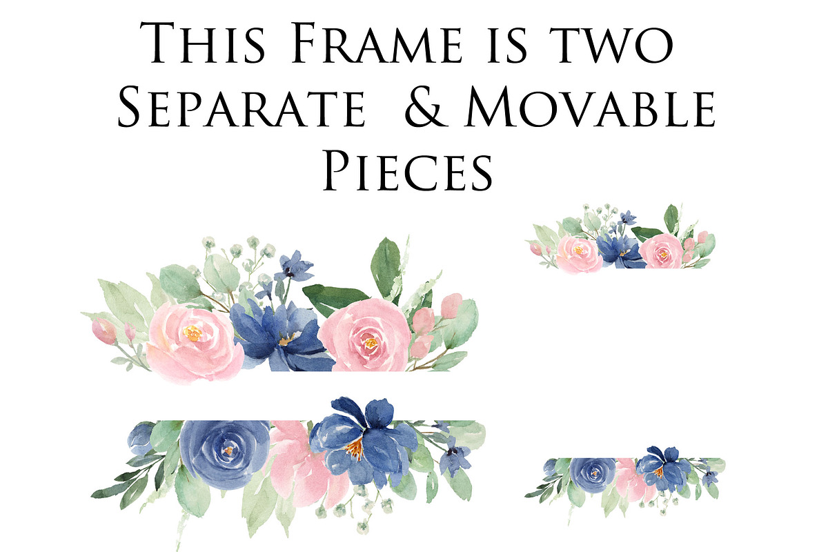 Blush and Blue Flowers, an Illustration by Graphic Blue Bird (Photo 7 of 8)