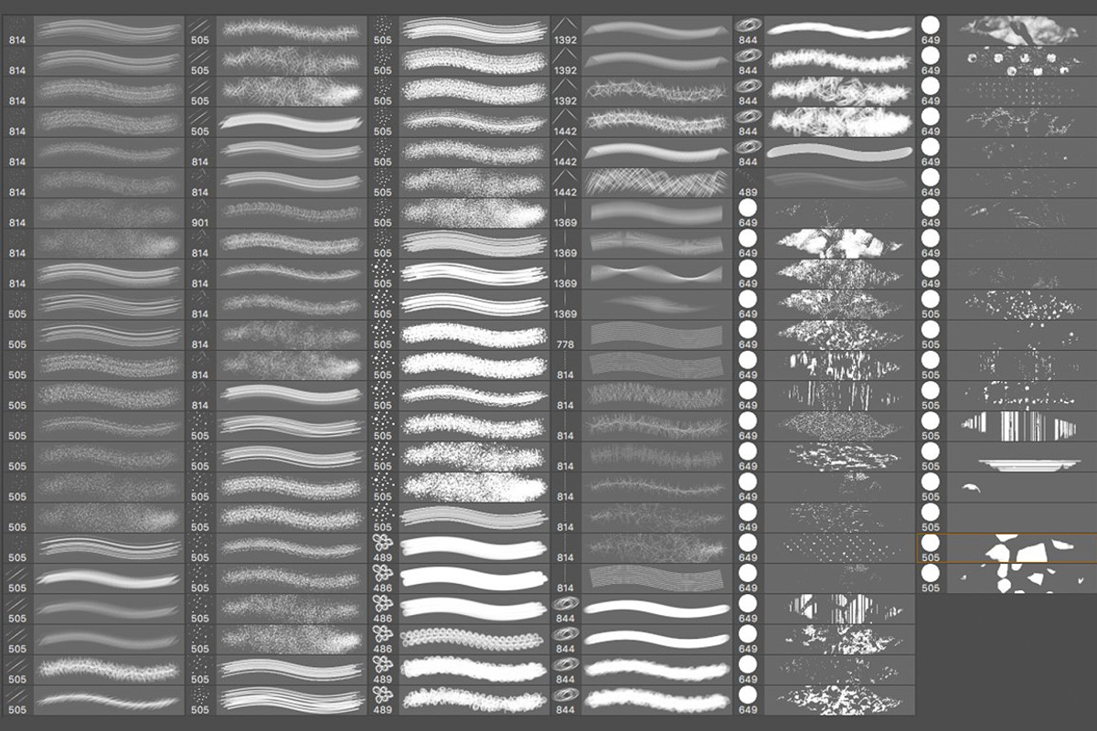 Artistic Brushes for Photoshop, a Brush Add-On by FaeryDesign (Photo 3 of 3)