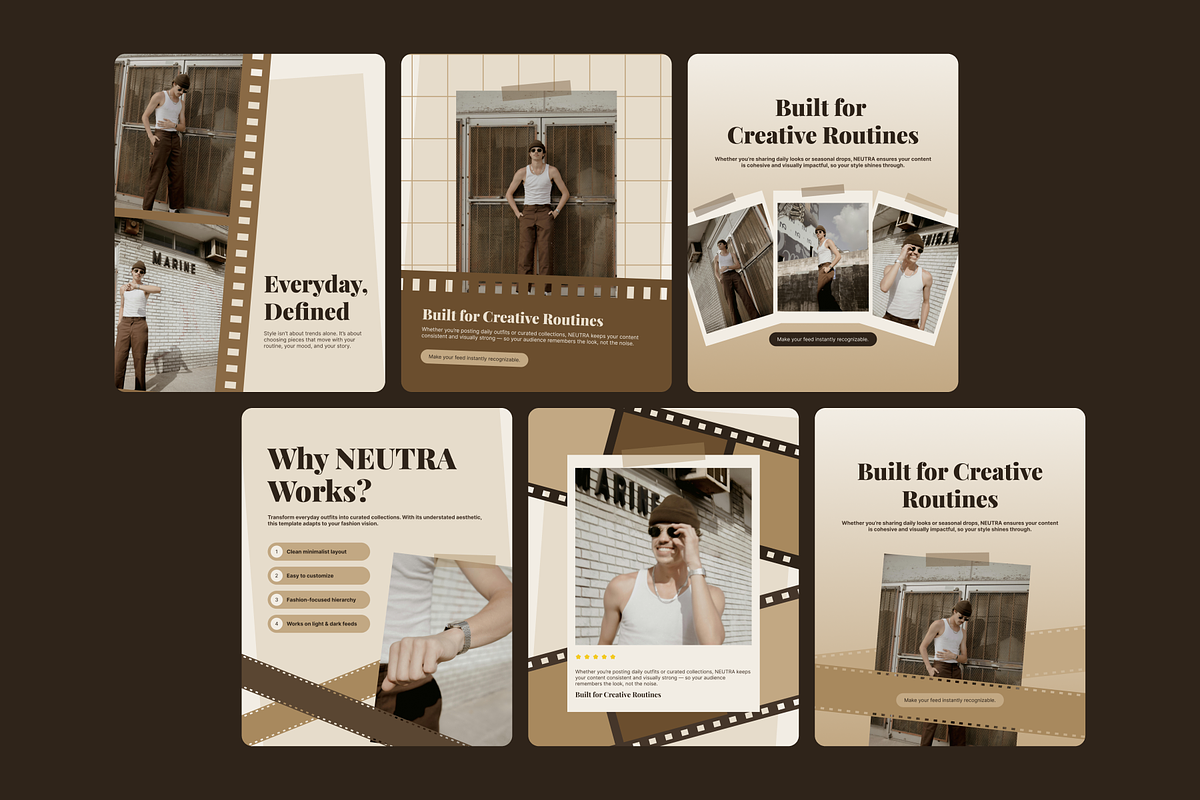 Neutra - Fashion Style Social Media, a Social Media Template by SLAB! Design (Photo 4 of 8)