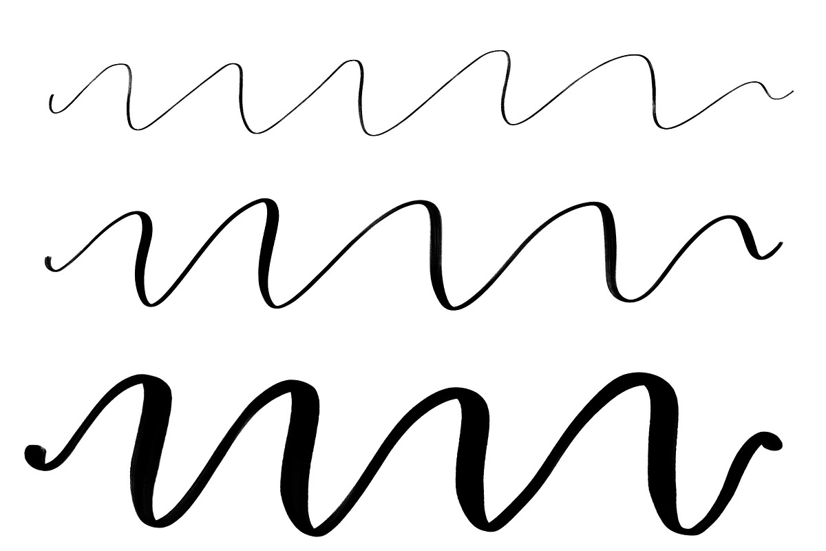 Calligraphy Procreate Brush, a Brush Add-On by Blue Strawberry Studio (Photo 4 of 6)
