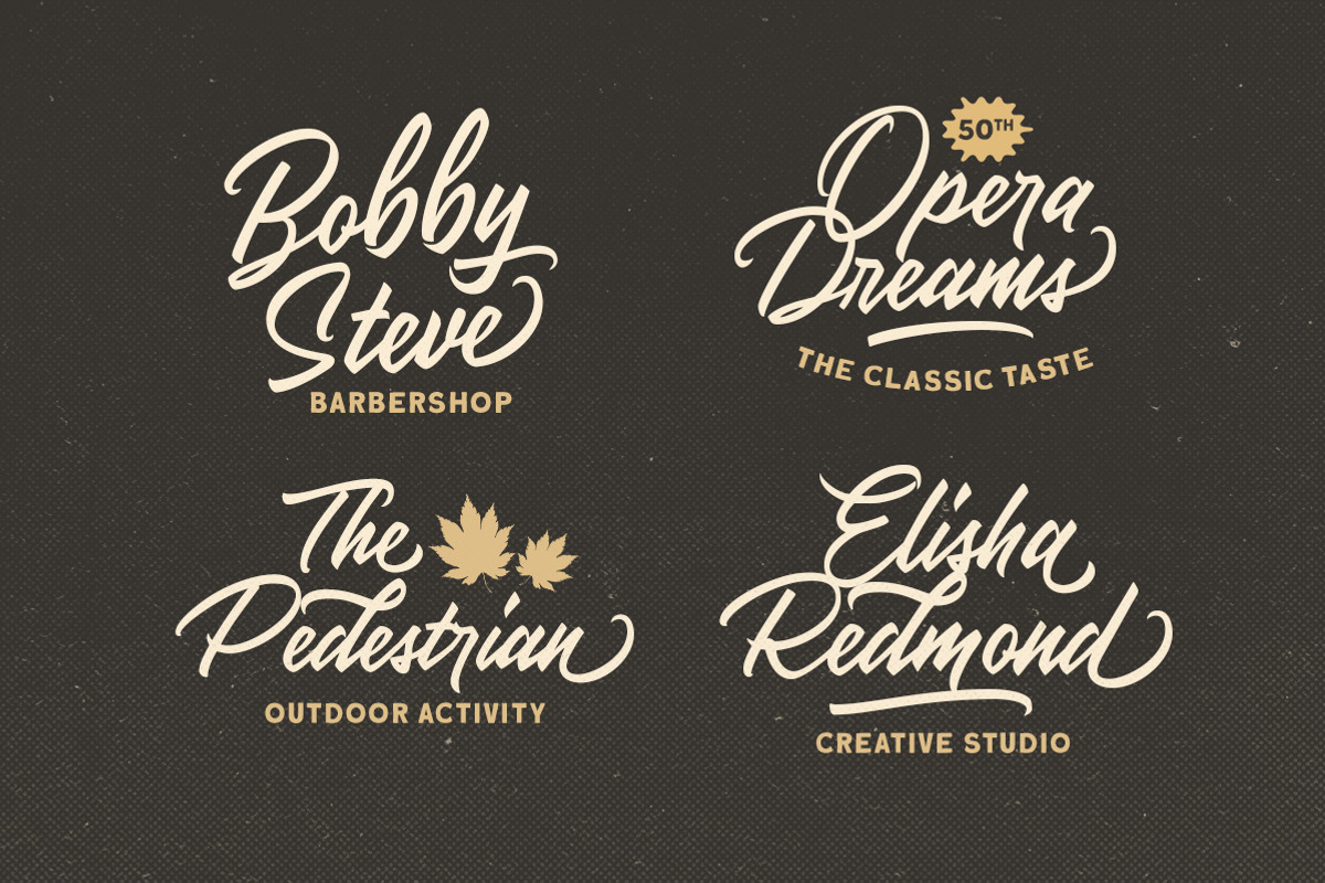 Thalia Threshold - Brush Script, a Script Font by Letterhend Studio (Photo 5 of 9)