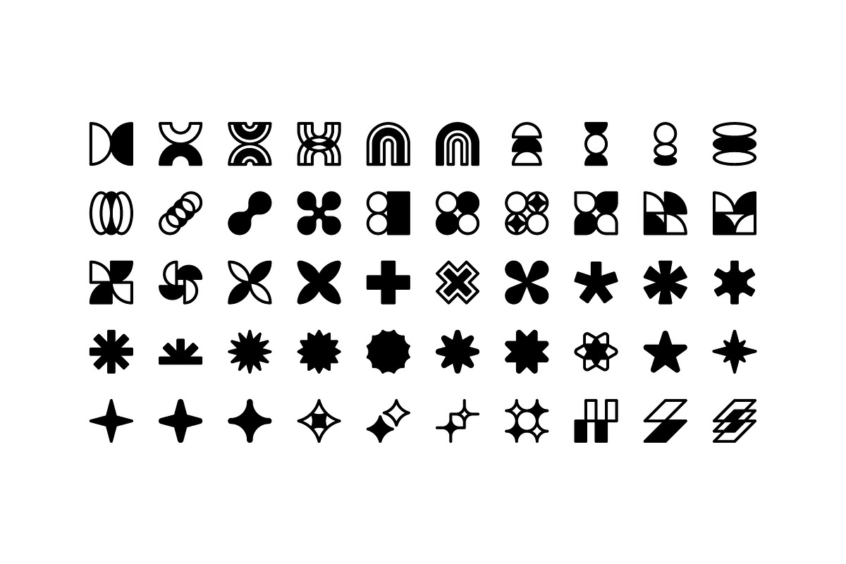 100 Neubrutalism Icons, an Outline Icon by Side Project (Photo 4 of 10)