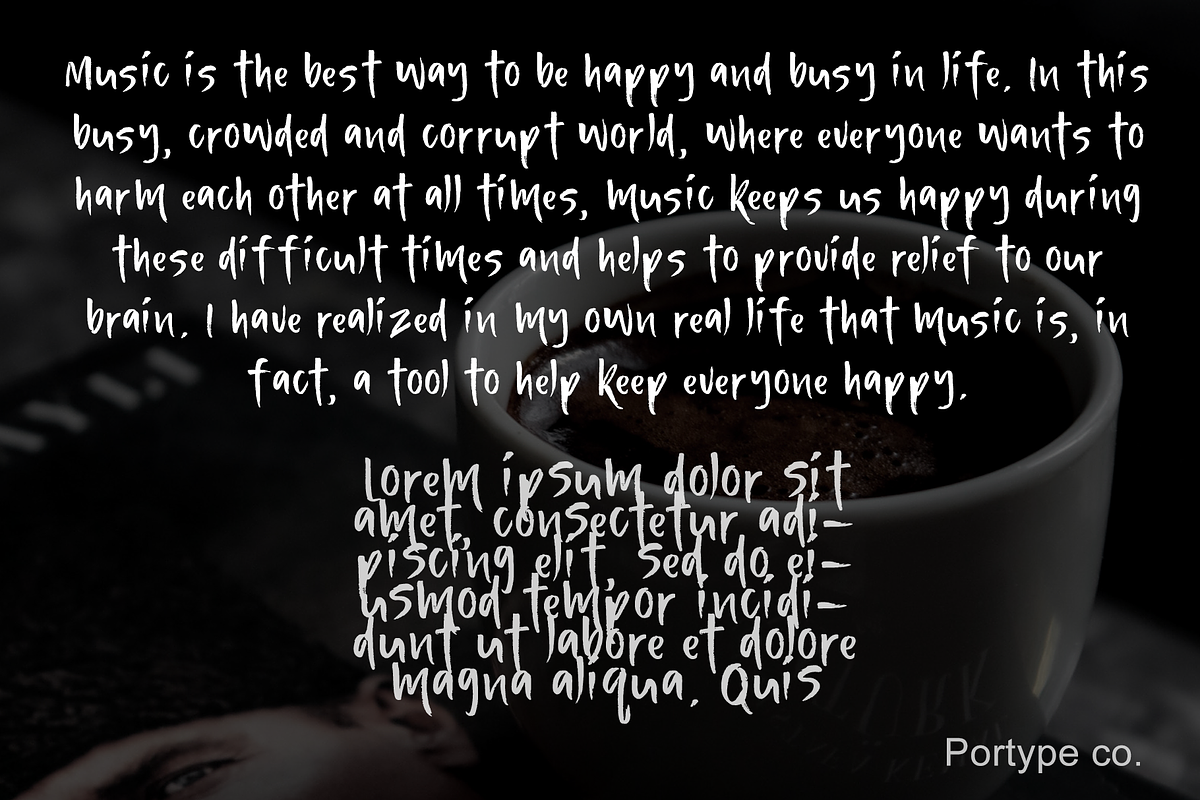 Menulis - handwritten font, a Sans Serif Font by portype (Photo 4 of 5)